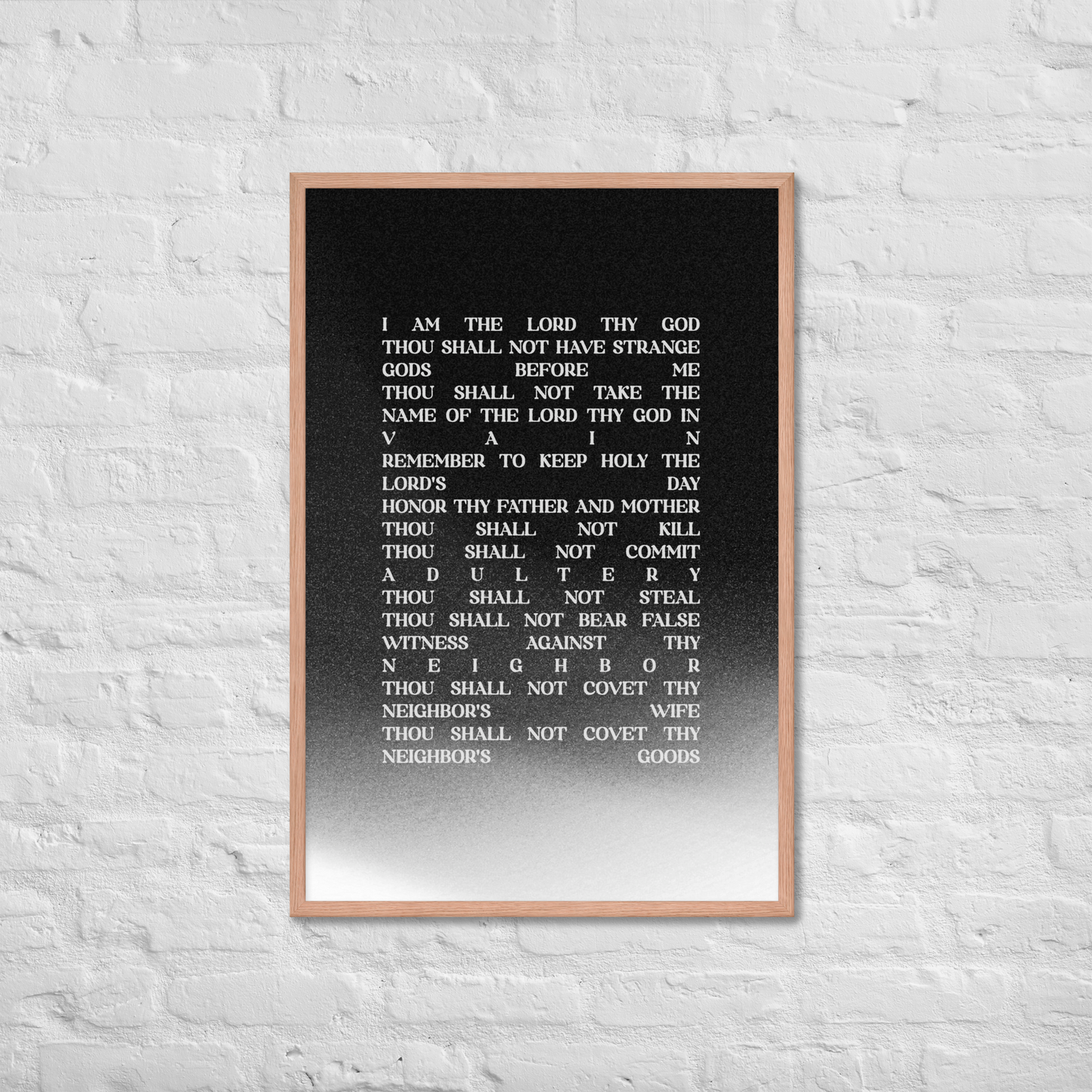 The Ten Commandments print lifestyle 3
