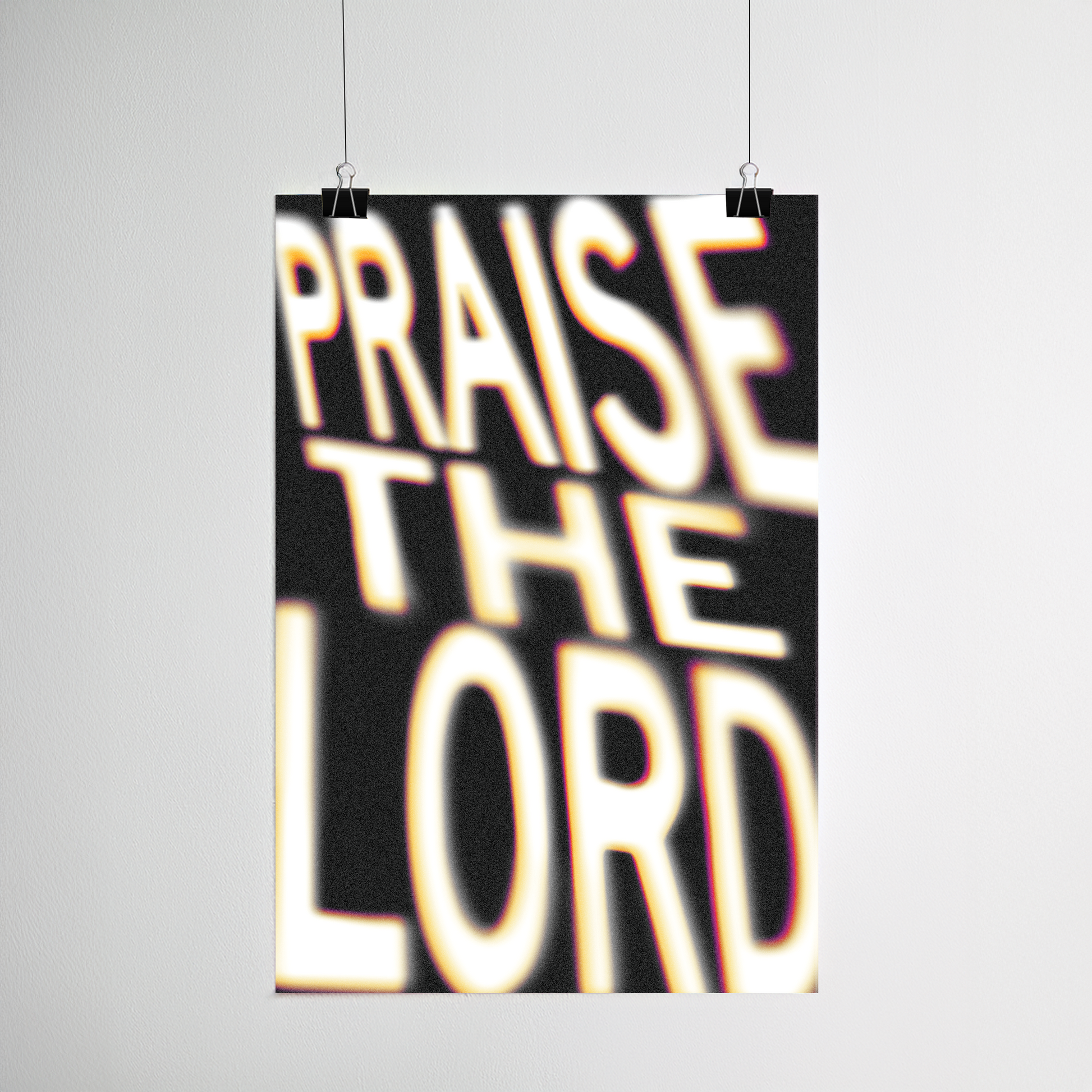 Praise the Lord print detail
