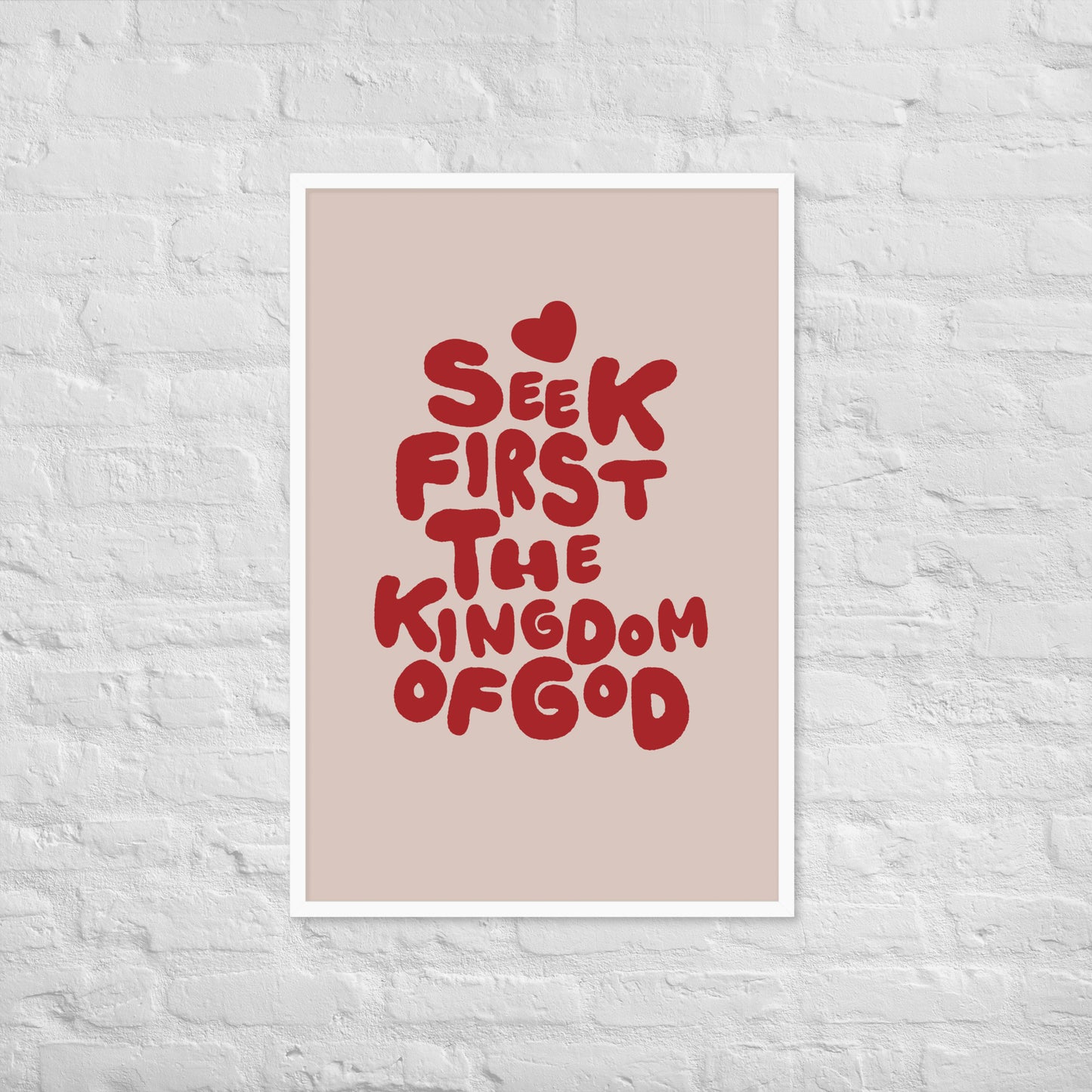 Seek the Kingdom print lifestyle