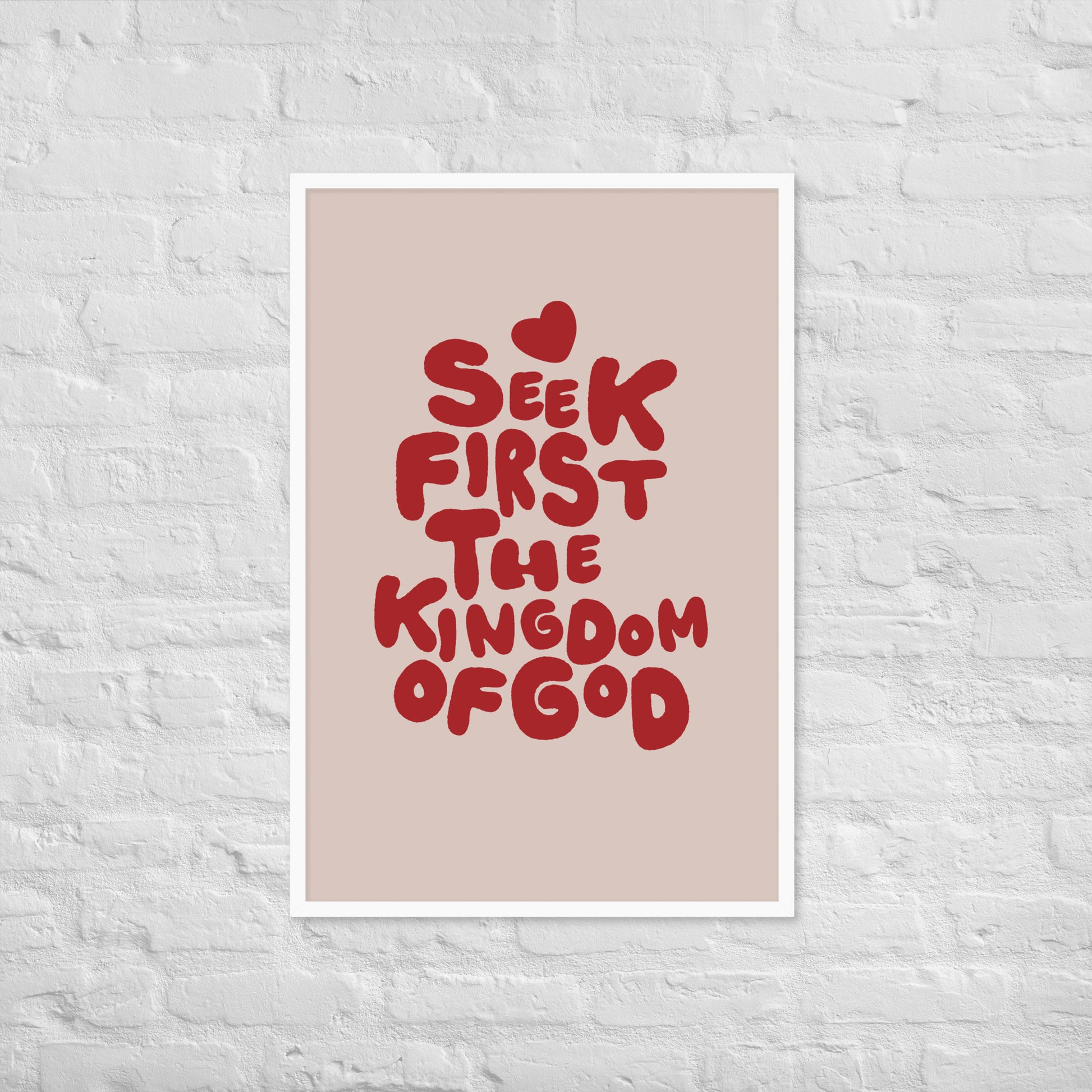 Seek the Kingdom print lifestyle