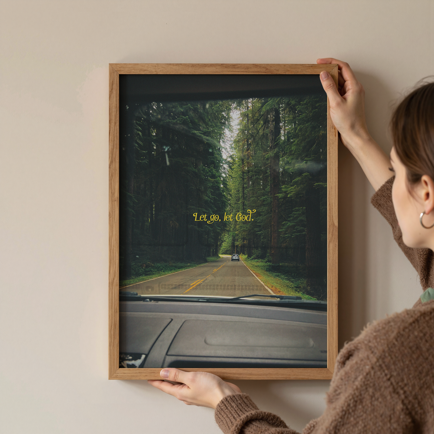 Let Go Let God print frame options