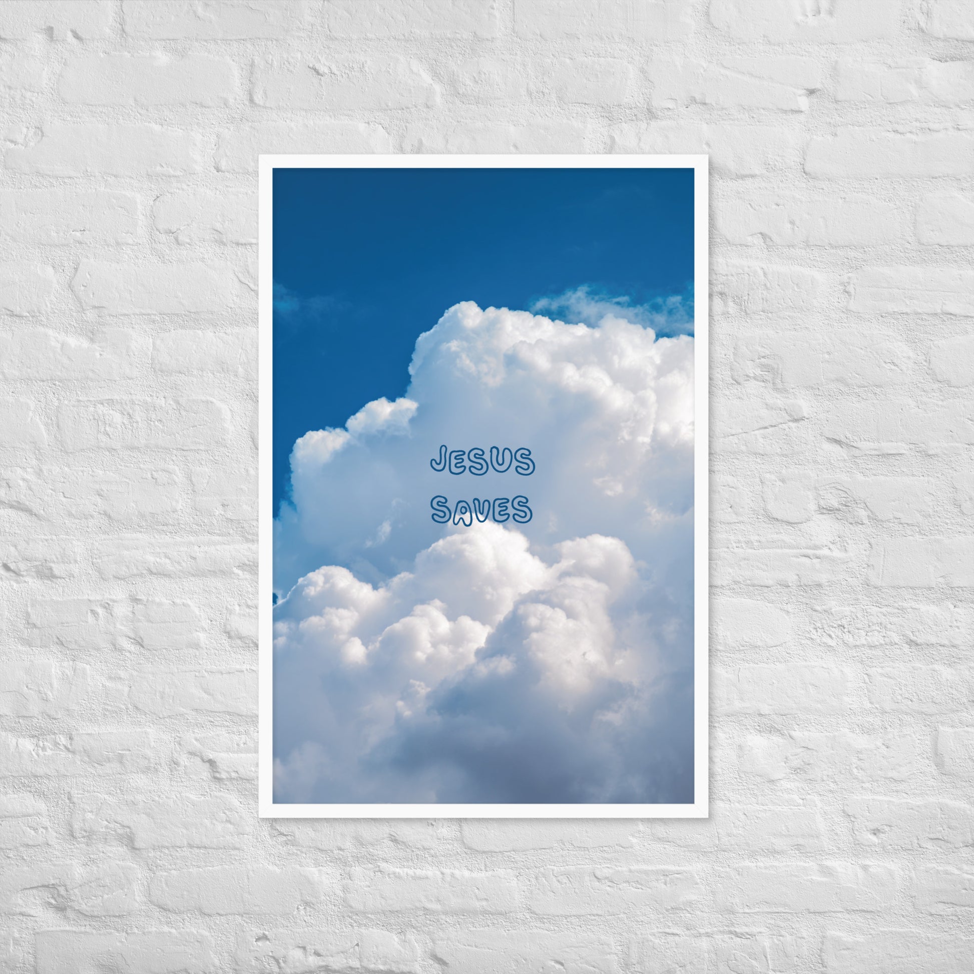 Jesus Saves print lifestyle