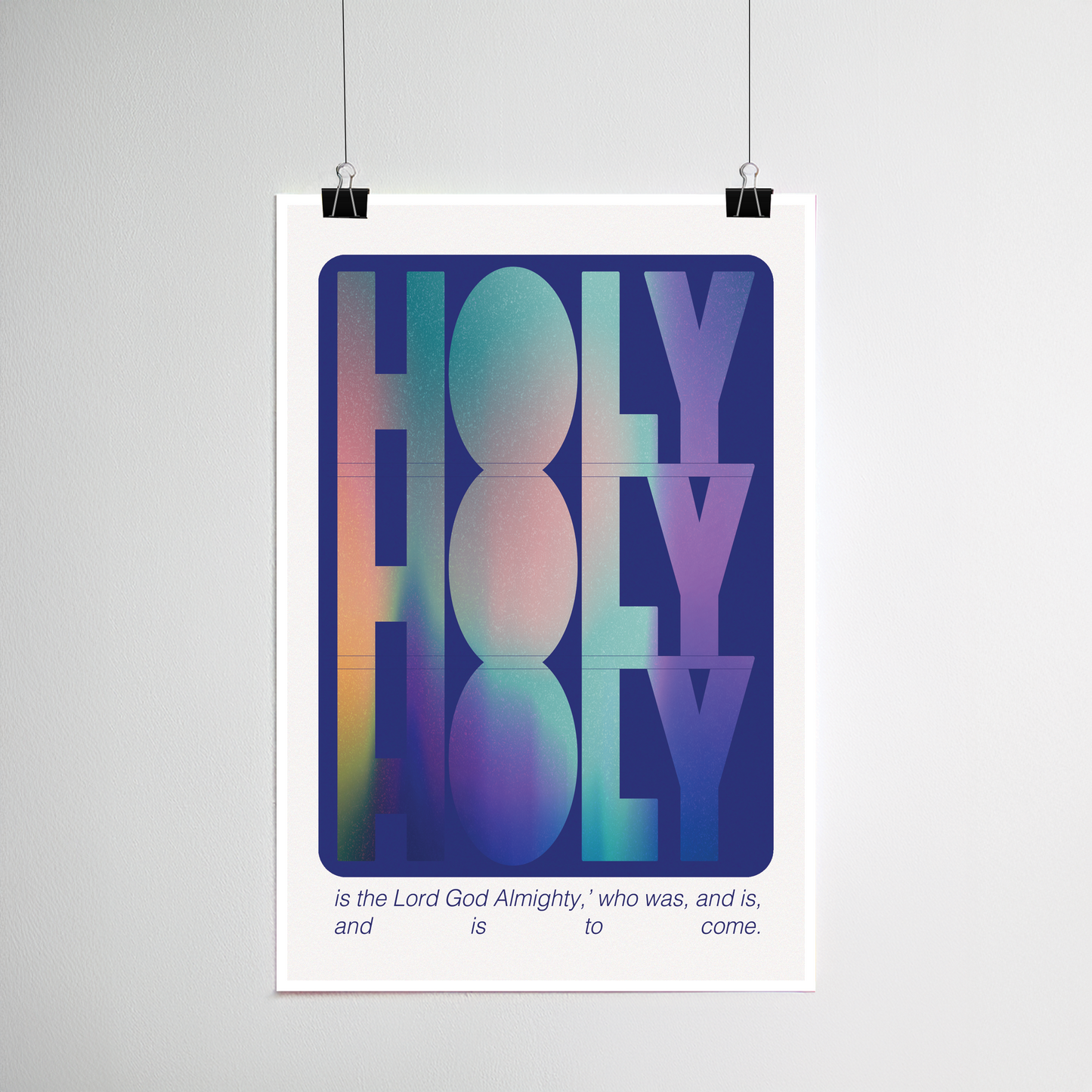 Holy Holy Holy print detail