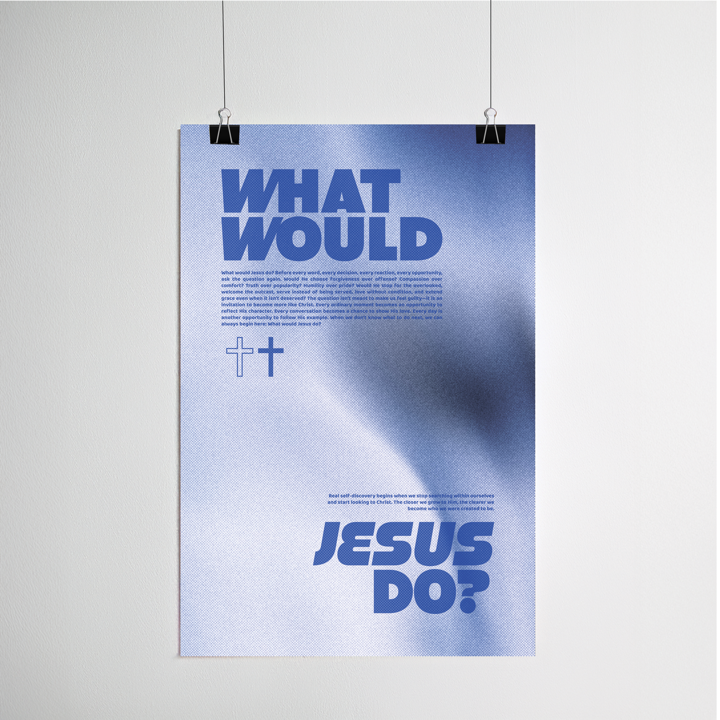 What Would Jesus Do print frame options