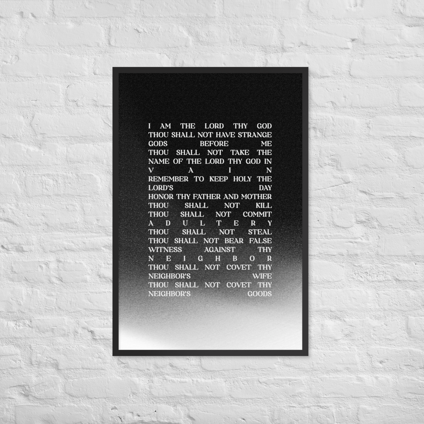The Ten Commandments print lifestyle 2