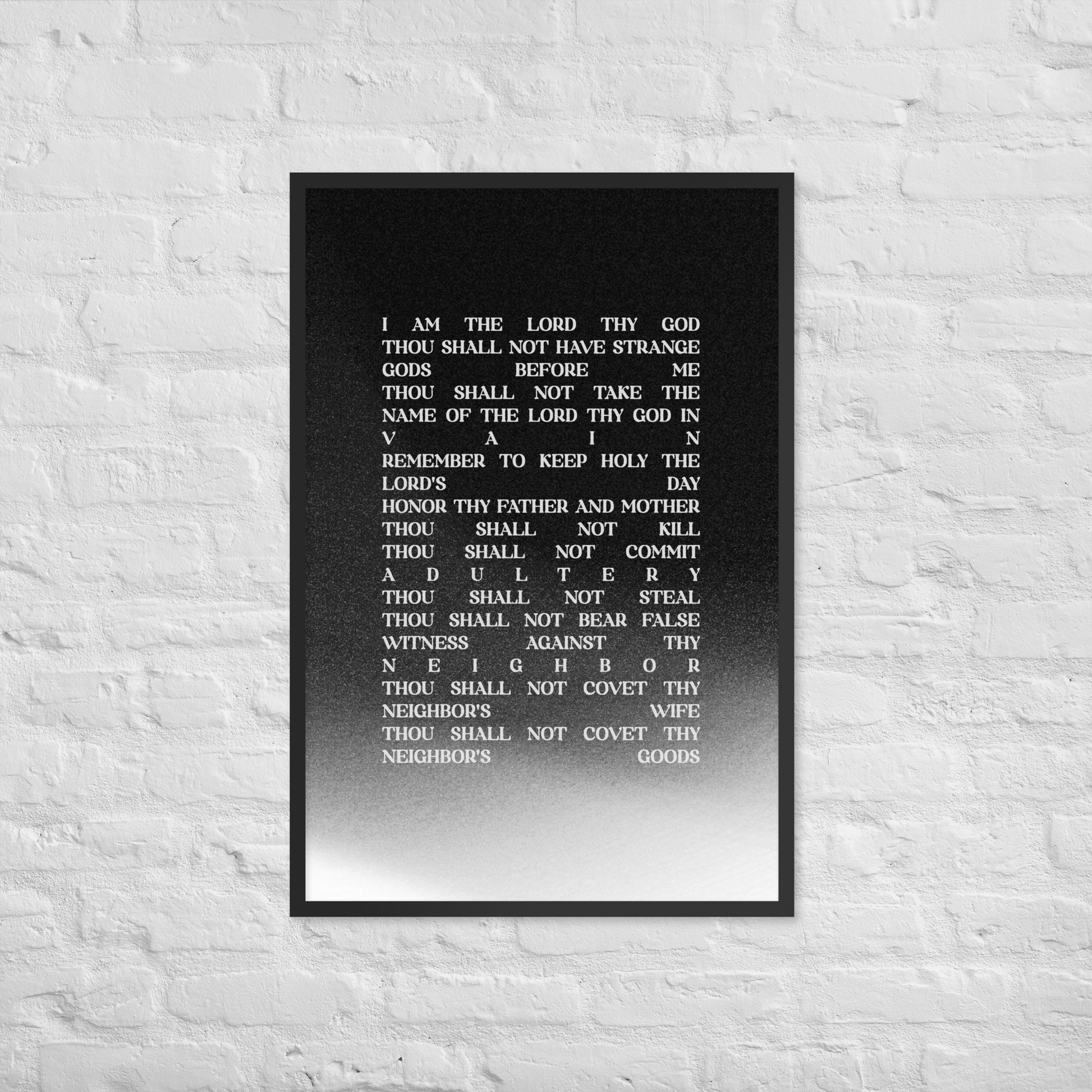 The Ten Commandments print lifestyle 2