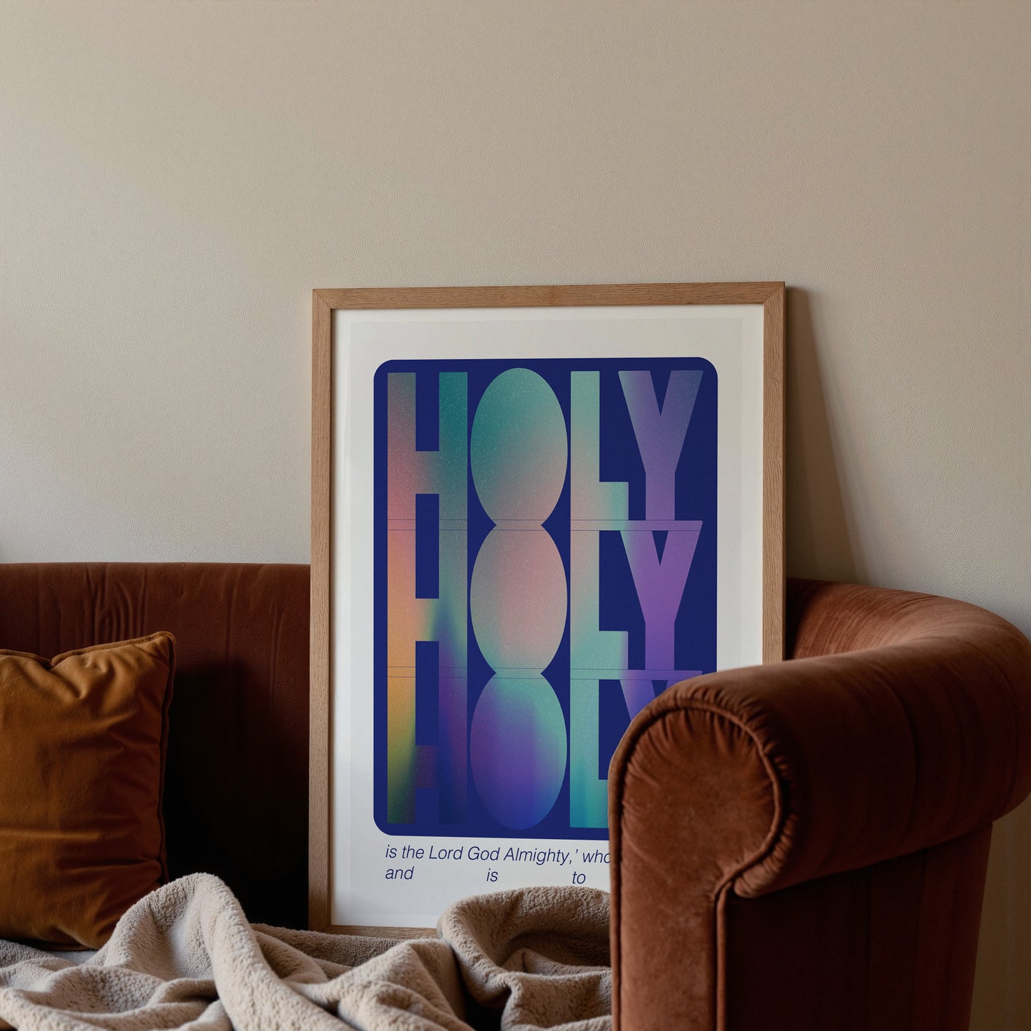 Holy Holy Holy print lifestyle