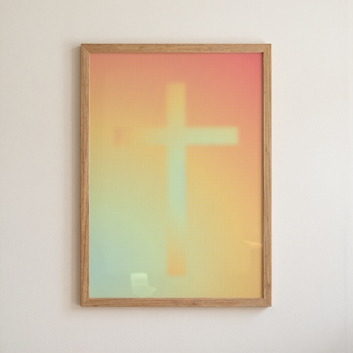 Gradient Cross print