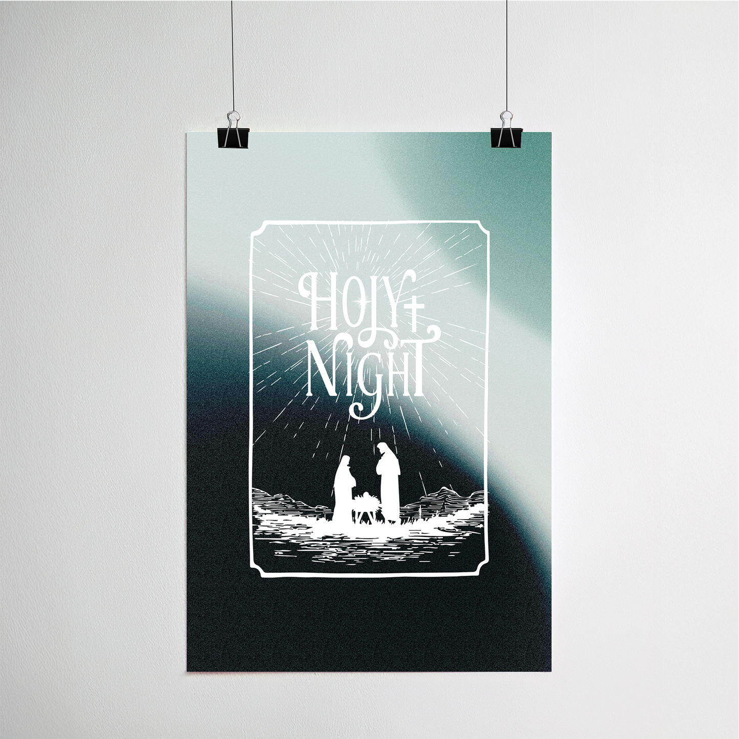 Holy Night print detail