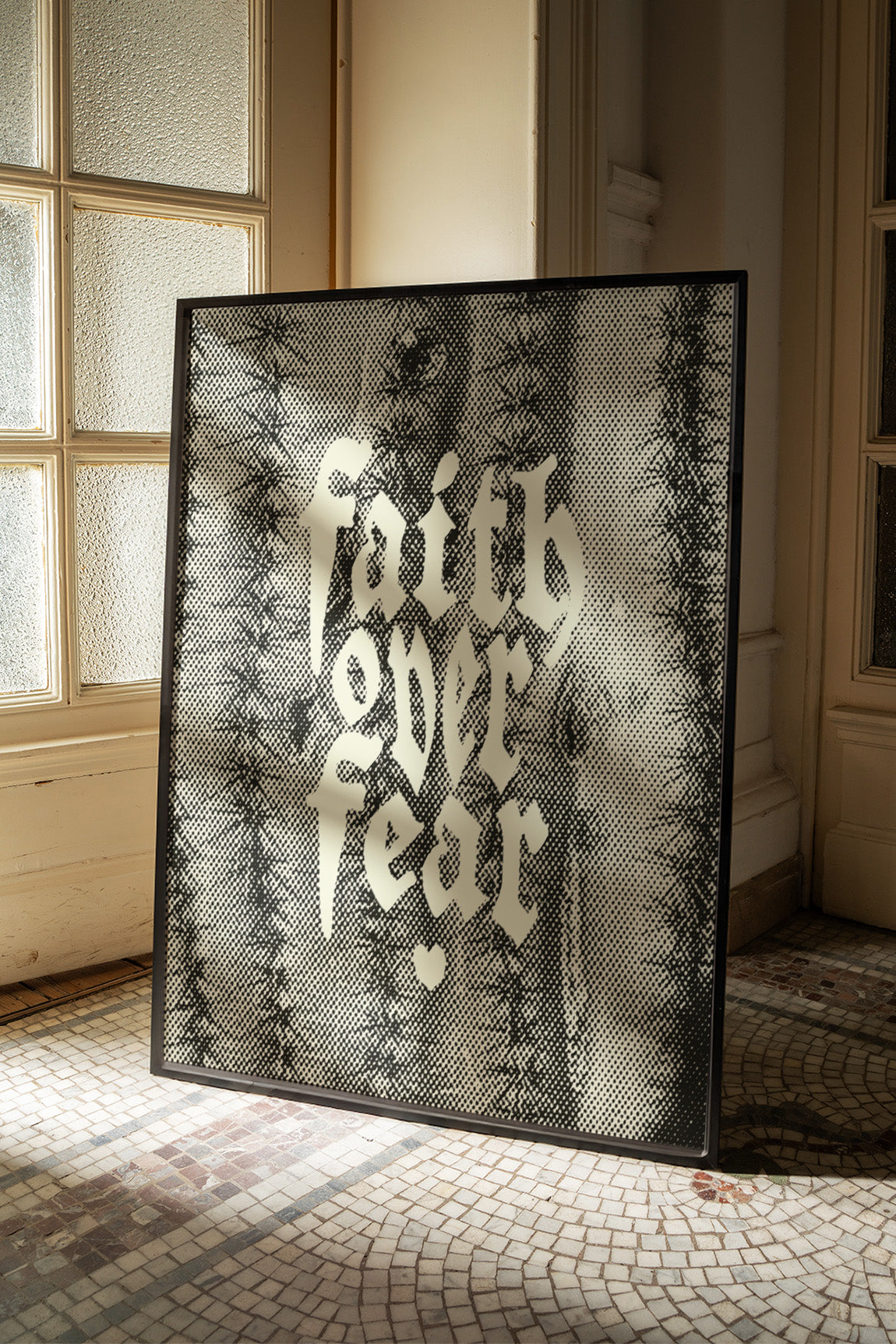 Faith Over Fear print lifestyle