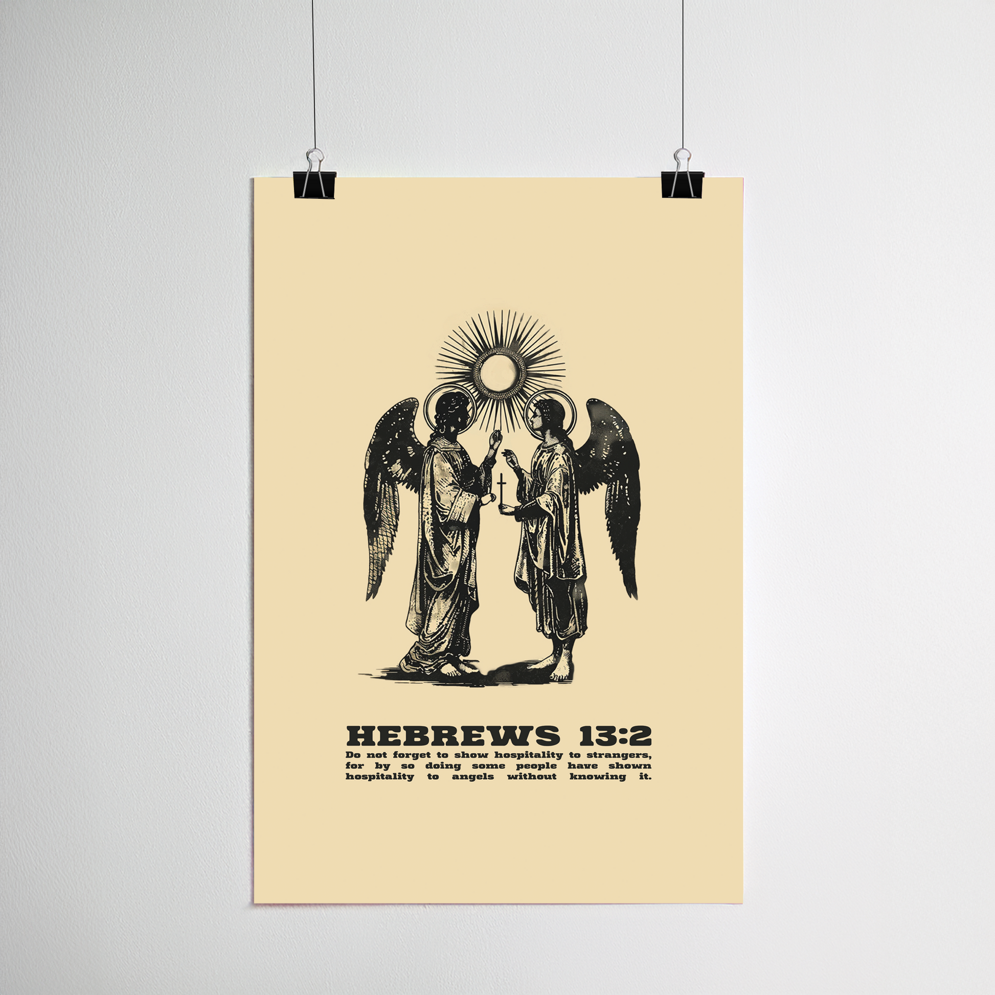 Hebrews 13:2 print frame options