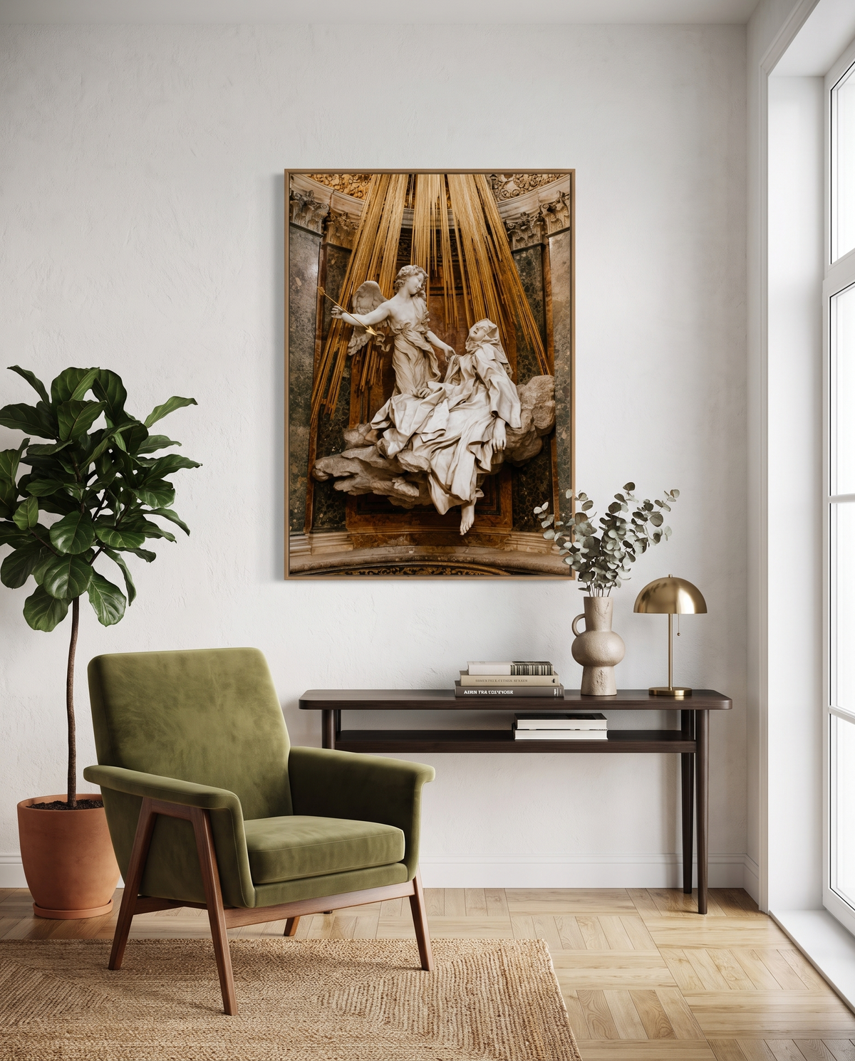 The Ecstasy of Saint Teresa print lifestyle